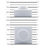 Éjszakai fény, LEGO "Iconic 1x1 plate", fehér