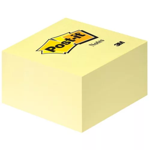 Öntapadó jegyzettömb, 76x76 mm, 450 lap, 3M POSTIT, sárga