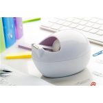 Ragasztószalag-adagoló, asztali, feltöltött, kavics formájú, 3M SCOTCH, fehér