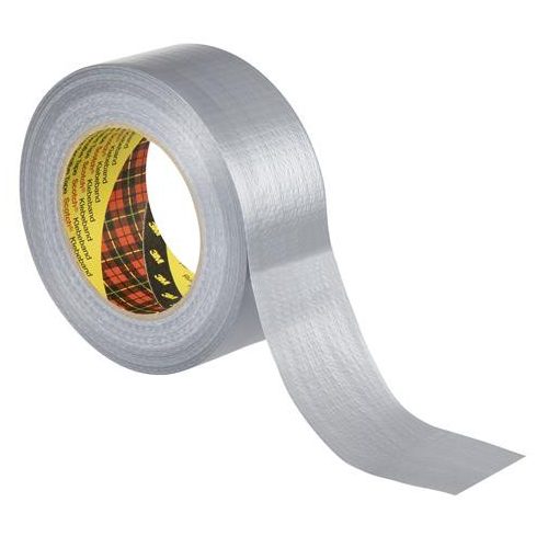 Ragasztószalag, vinyl, 48 mm x 50 m, 3M SCOTCH "Duct", ezüst