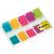 Jelölőcímke, műanyag, 5x20 lap, 12x43 mm, 3M POSTIT, vegyes