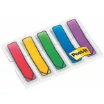 Jelölőcímke, műanyag, 4x24 lap, 11,9x43,2 mm, nyíl, 3M POSTIT, vegyes