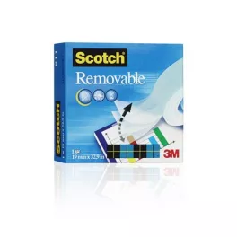   Ragasztószalag, 19 mm x 33 m, eltávolítható, 3M SCOTCH "Removable 811"