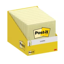   Öntapadó jegyzettömb, "Z", 76x76 mm, 100 lap, 3M POSTIT, kanári sárga