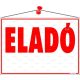 Információs tábla, 35x25 cm, "Eladó"
