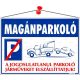 Információs tábla, 35x25 cm, "Magánparkoló"