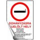 Információs matrica, 21x30 cm, "Dohányzásra kijelölt hely"
