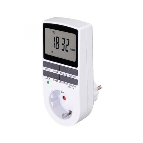 Időzítő óra, heti kapcsolóval, digitális, HOME