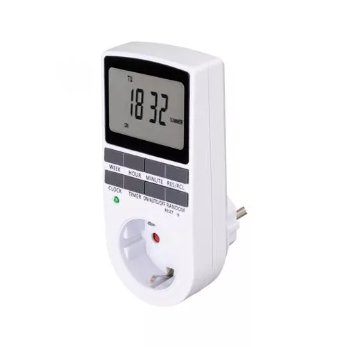Időzítő óra, heti kapcsolóval, digitális, HOME