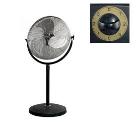 Álló  ventilátor, fém,  45 cm, 100 W, HOME, fekete