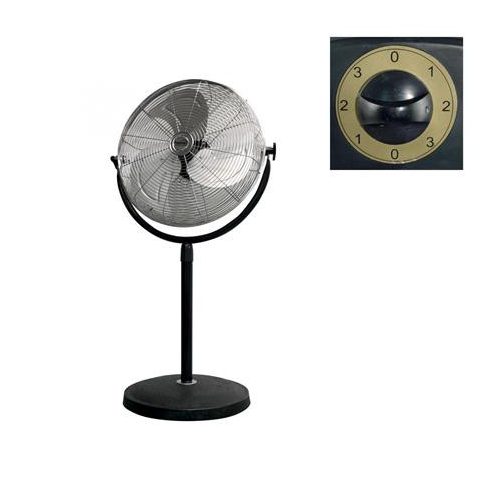 Álló  ventilátor, fém,  45 cm, 100 W, HOME, fekete