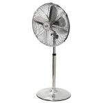 Álló ventilátor, állítható magasság, fém, 40 cm, 45 W, HOME