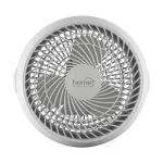 Asztali ventilátor, falra szerelhető, 23 cm, HOME, fehér