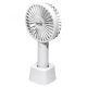 Kézi ventilátor, tölthető, 9 cm, 4 W, HOME, fehér