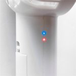 Kézi ventilátor, tölthető, 9 cm, 4 W, HOME, fehér