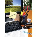 Öntapadó jegyzettömb, 75x75 mm, 100 lap, VICTORIA OFFICE, sárga