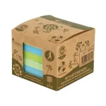 Öntapadó jegyzettömbtorony, 75x75 mm, 6x100 lap, környezetbarát, VICTORIA OFFICE, "Green", vegyes
