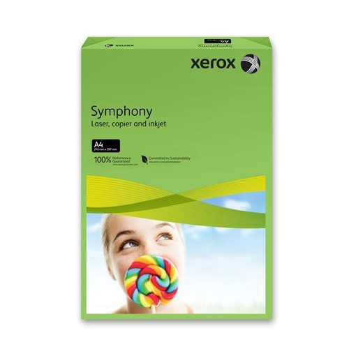 Másolópapír, színes, A4, 80 g, XEROX "Symphony", sötétzöld (intenzív)