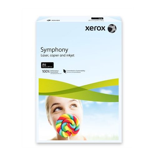 Másolópapír, színes, A4, 80 g, XEROX "Symphony", világoskék (pasztell)