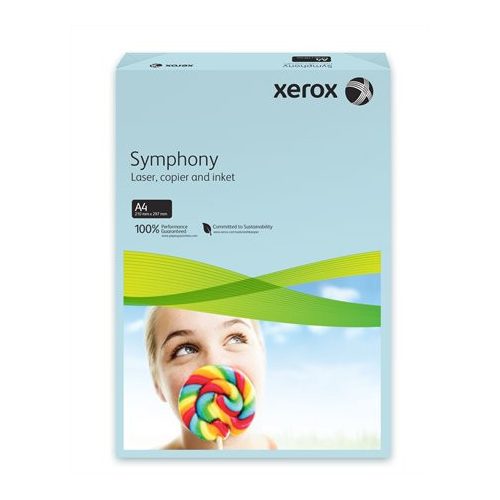 Másolópapír, színes, A4, 80 g, XEROX "Symphony", kék (közép)