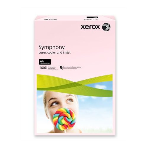 Másolópapír, színes, A4, 80 g, XEROX "Symphony", rózsaszín (pasztell)