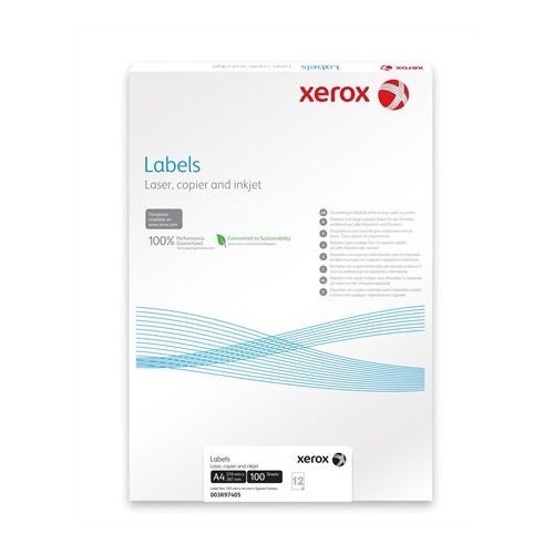 Etikett, univerzális, 105x37 mm, XEROX, 1600 etikett/csomag