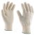 Védőkesztyű, kötött, pamut, 11-es méret, fehér