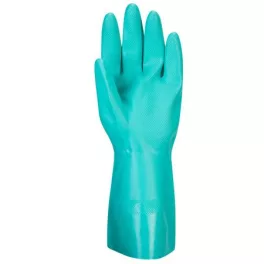   Védőkesztyű, nitril, vegyszerálló, hosszúszárú, L méret "Nitrosafe"