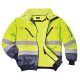 Munkavédelmi kabát, jól láthatósági, 3 az 1-ben, XL méret " Hi-Vis", sárga-tengerészkék