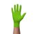 Védőkesztyű, egyszer használatos, nitril, XXL méret, 50 db, púder nélküli, gyémánt textúrált megerősített, zöld