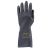Védőkesztyű, neoprén, vegyszerálló, érdesített, kesztyű, 9/L méret, fekete