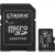 Memóriakártya, microSDXC, 128GB, C10/UHS-I/U1/V10/A1, Gen3, adapter, KINGSTON "Canvas Select Plus"