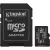 Memóriakártya, microSDXC, 64GB, C10/UHS-I/U1/V10/A1, Gen3, adapter, KINGSTON "Canvas Select Plus"