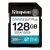 Memóriakártya, SDXC, 128GB, C10/UHS-I/U3/V30, Gen4,KINGSTON "Canvas Go! Plus"