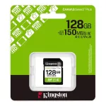 Memóriakártya, SDXC, 128GB, C10/UHS-I/U1/V10, Gen3, KINGSTON "Canvas Select Plus"