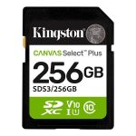 Memóriakártya, SDXC, 256GB, C10/UHS-I/U1/V10, Gen3, KINGSTON "Canvas Select Plus"