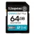 Memóriakártya, SDXC, 64GB, C10/UHS-I/U3/V30, Gen4,KINGSTON "Canvas Go! Plus"
