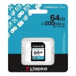 Memóriakártya, SDXC, 64GB, C10/UHS-I/U3/V30, Gen4,KINGSTON "Canvas Go! Plus"