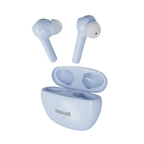 Fülhallgató, vezeték nélküli, Bluetooth 5.3, mikrofonnal, MAXELL "Dynamic+", világoskék