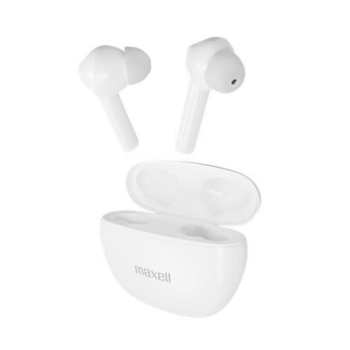 Fülhallgató, vezeték nélküli, Bluetooth 5.3, mikrofonnal, MAXELL "Dynamic+", fehér