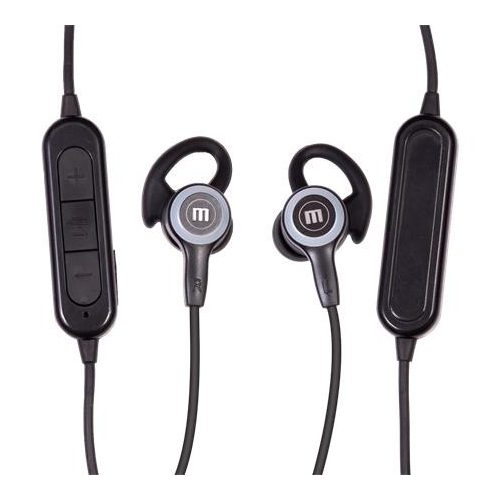 Fülhallgató, vezeték nélküli, Bluetooth 5.1, mikrofonnal, LED-es fülhallgató, MAXELL "Halo", fekete