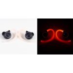 Fülhallgató, vezeték nélküli, Bluetooth, mikrofonnal, LED-es fülhallgató, MAXELL "Halo Sport", fekete