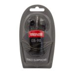 Fülhallgató, MAXELL "Ear Buds 98", fekete
