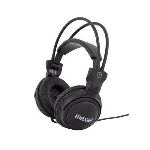 Fejhallgató, vezetékes, MAXELL "Home Studio", fekete