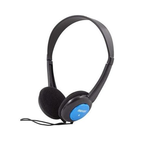 Fejhallgató, gyerek méret, vezetékes, MAXELL "Kids", kék