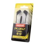 Fülhallgató, mikrofonnal, MAXELL "Plugz", fekete