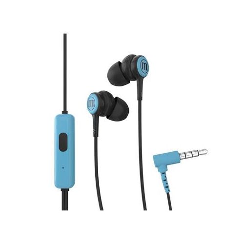 Fülhallgató, mikrofonnal, MAXELL "Tips", kék-fekete