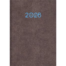   Naptár, tervező, A5, napi, DAYLINER "Animal", Grizzly-szürkésbarna