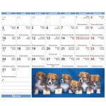 Naptár, asztali, álló, DAYLINER "Kutyák"