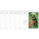 Naptár, asztali, álló, DAYLINER "Művészet világa"